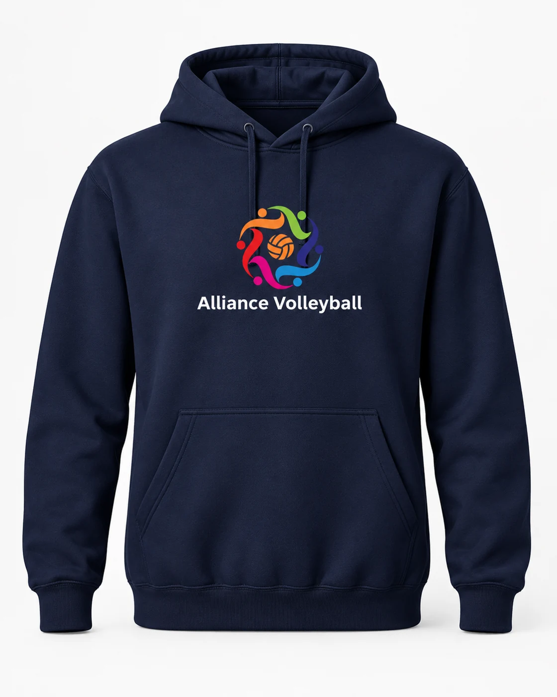 Alliance navy hoodie product front